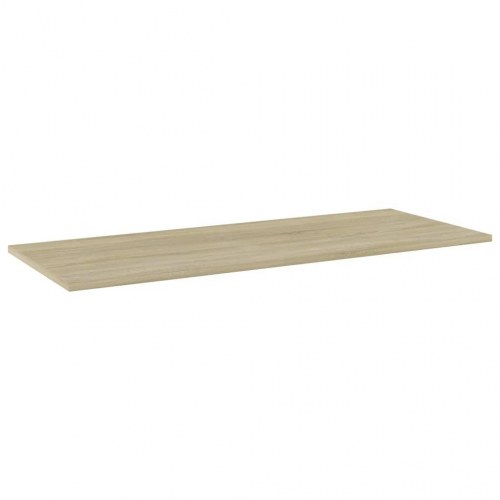 Boghylder 4 stk. 100x40x1,5 cm konstrueret træ sonoma-eg