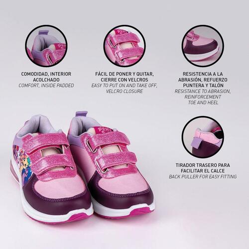 LED Træningssko My Little Pony Velcro Pink 32