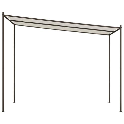Pavillon 3x3 m 180 g/m² stof og stål hvid