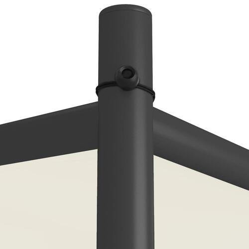 Pavillon 3x3 m 180 g/m² stof og stål hvid