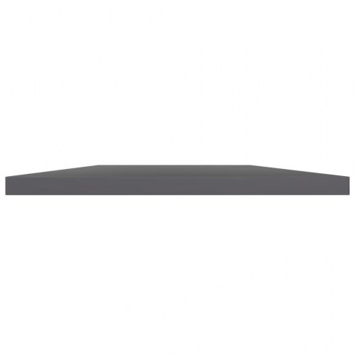 Boghylder 4 stk. 60x20x1,5 cm konstrueret træ grå højglans
