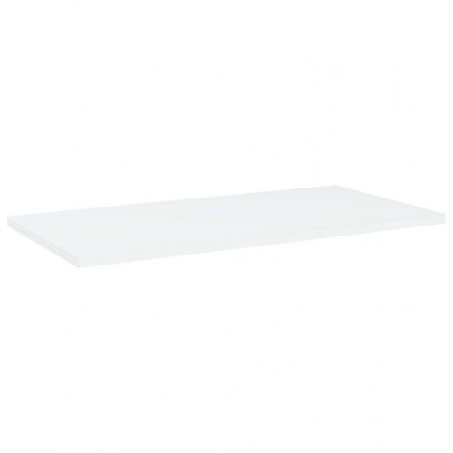 Boghylder - sæt á 4 stk., 60×30×1,5 cm, hvidt konstrueret træ