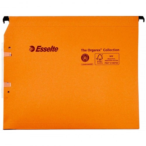 Esselte OrgaRex hængemapper Dual Lateral A4 - Orange, 25 stk. (OUTLET D)