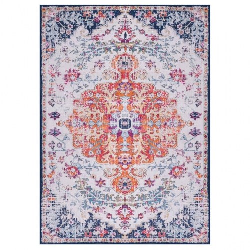 Gulvtæppe med tryk 80x150 cm stof flerfarvet