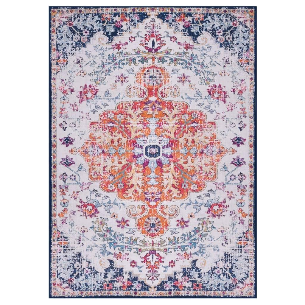 Gulvtæppe med tryk 80x150 cm stof flerfarvet