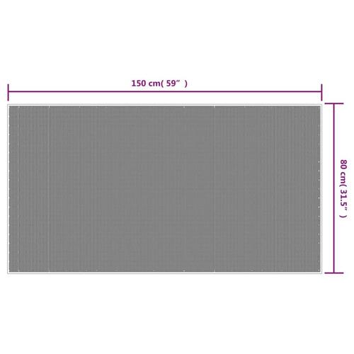 Udendørs gulvtæppe 80x150 cm vendbart design akvamarin og hvid