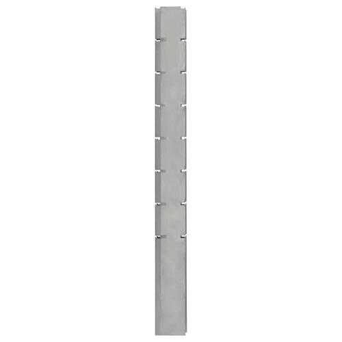 Stolpe til havehegn 30 stk. 200 cm galvaniseret stål sølvfarvet
