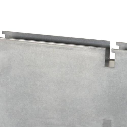 Stolpe til havehegn 30 stk. 200 cm galvaniseret stål sølvfarvet