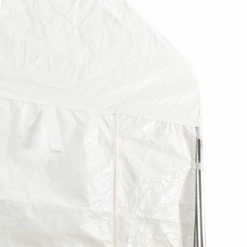 Pavillon med tag 8,92x2,28x2,69 m polyethylen hvid