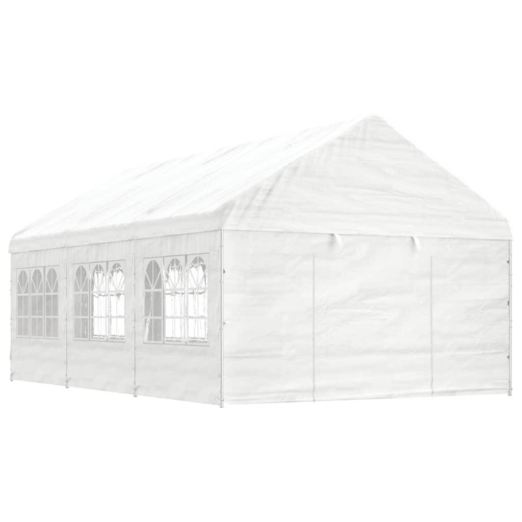 Pavillon Med Tag 669x408x322 M Polyethylen Hvid