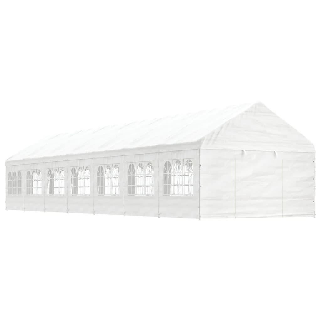 Pavillon Med Tag 1561x408x322 M Polyethylen Hvid