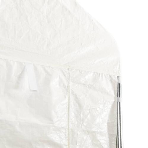 Pavillon med tag 20,07x5,88x3,75 m polyethylen hvid