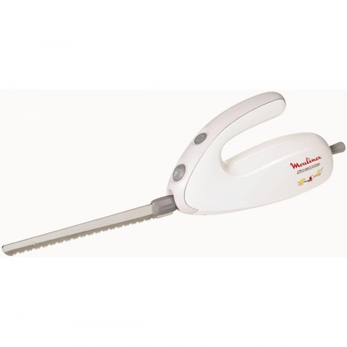 Moulinex DJAC41 elektrisk kniv - hvid, rustfri klinge