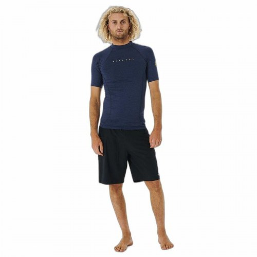 Bade T-shirt Rip Curl Dawn Patrol Perf Mørkeblå Mænd - S