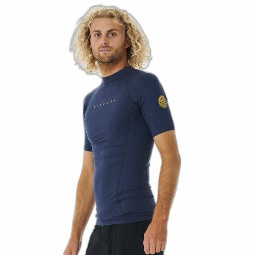 Bade T-shirt Rip Curl Dawn Patrol Perf Mørkeblå Mænd - XL