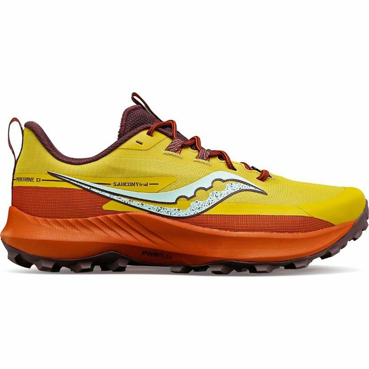 Løbesko Til Voksne Saucony Saucony Peregrine Gul Orange Dame