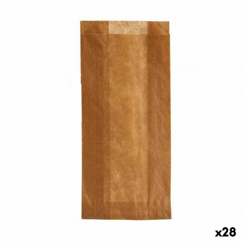 Kinvara kompostérbare madposer - brun celuloza, 28 stk. (10 × 34 cm og 11,5 × 5 × 19,5 cm)