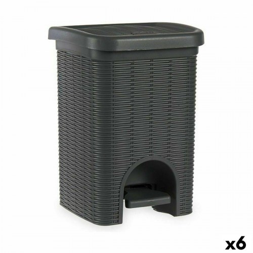Stefanplast Elegance pedalspand - grå plast, 20 L (6 stk.)