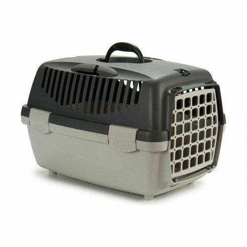 Stefanplast transportkasse til kat - antracit/lysegrå, 33 × 30 × 47 cm (18 stk.)