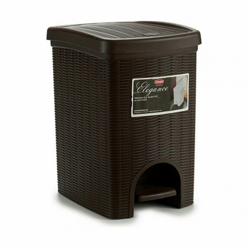 Skraldespand med pedal Stefanplast Elegance brun 20 L (6 stk)