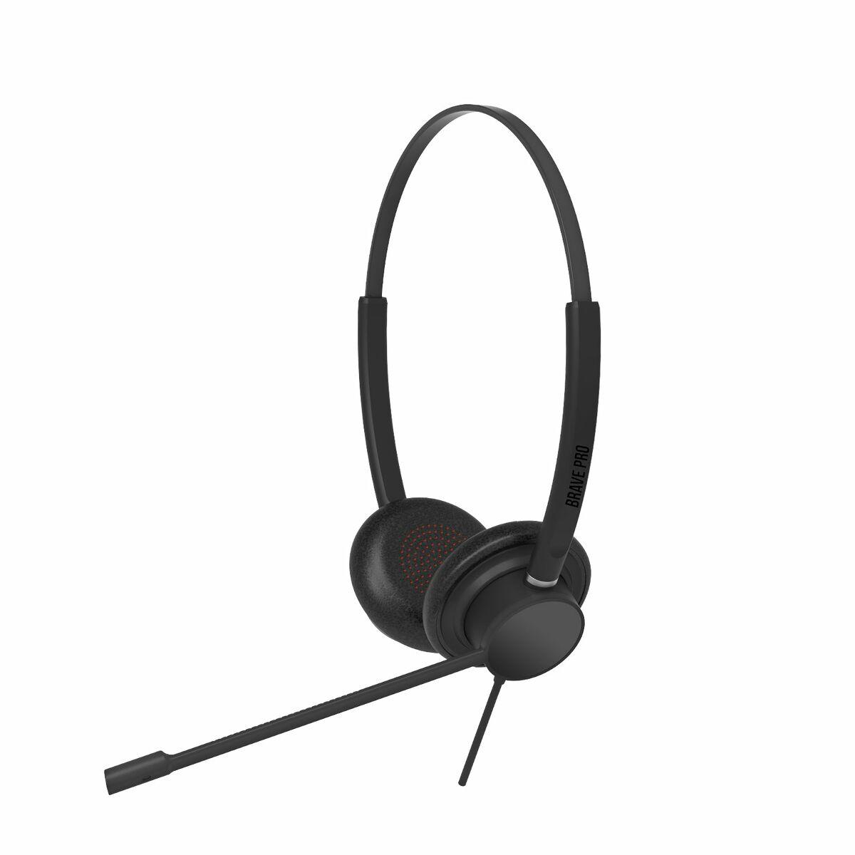 Hovedtelefoner Med Mikrofon Spc 4725a Brave Pro Sort
