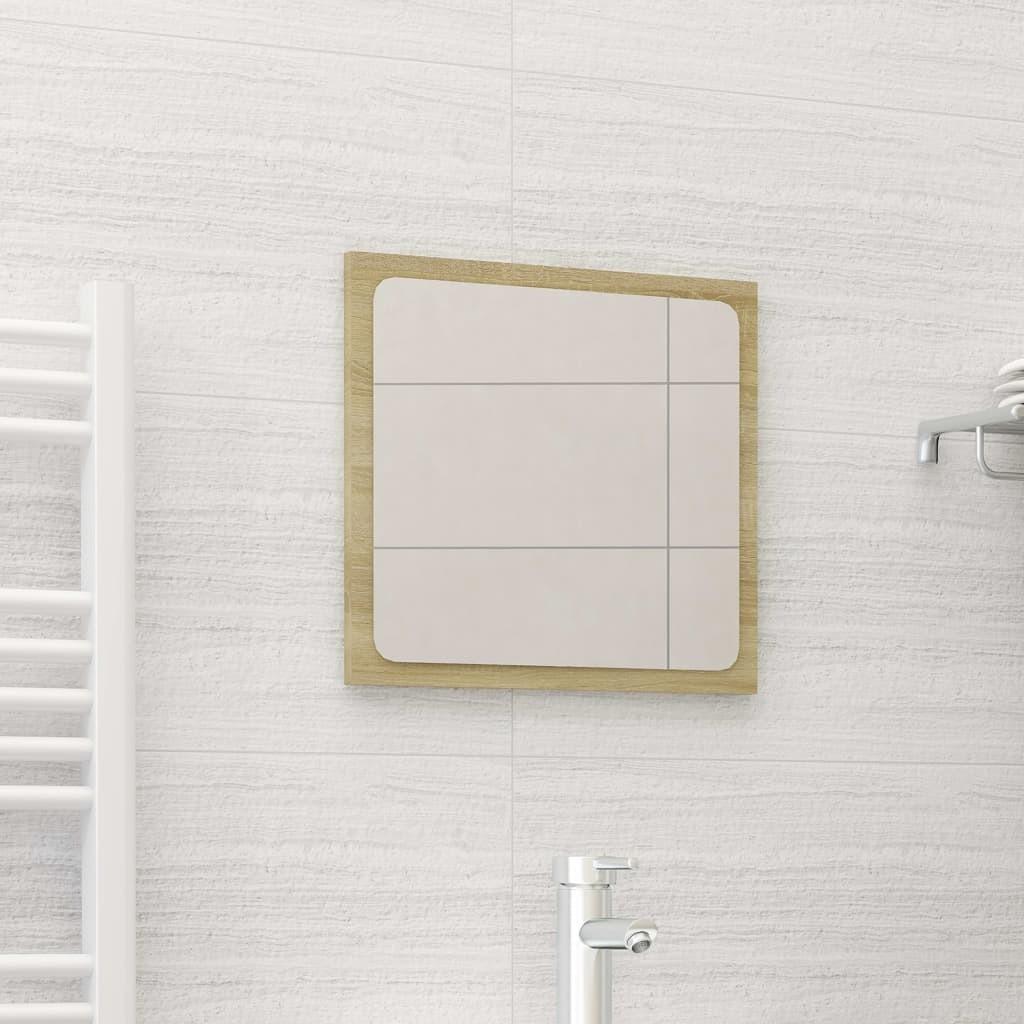 Badeværelsesspejl 40X1,5X37 Cm Spånplade - Sonoma-eg / 40 x 1.5 x 37 cm