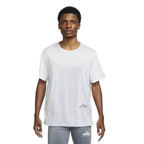 Kortærmet T-shirt til Mænd Nike Dri-FIT Rise 365 Hvid L