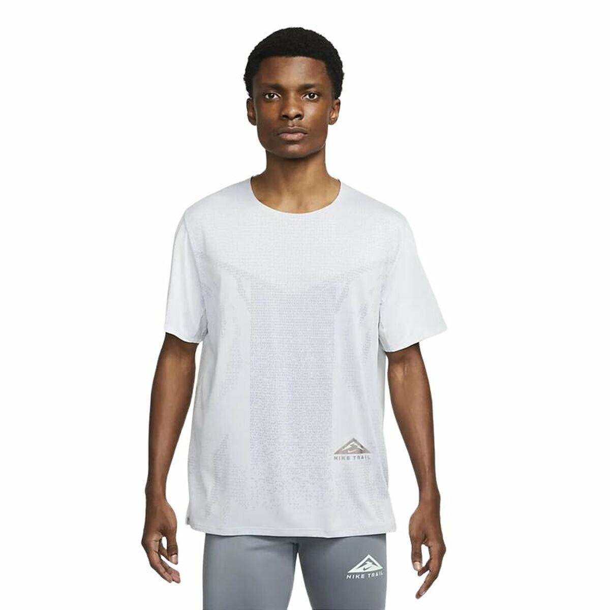 Kortærmet T-shirt til Mænd Nike Dri-FIT Rise 365 Hvid L