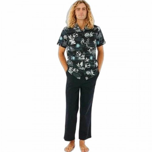 Rip Curl SWC Botanica kortærmet herreskjorte - Sort, L
