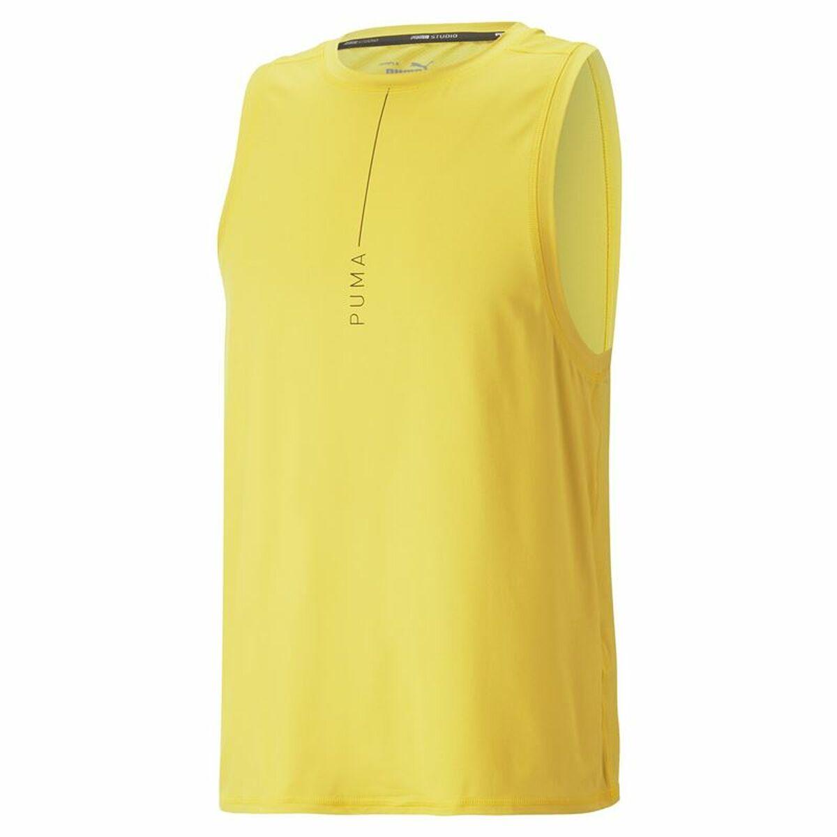 T-shirt til Mænd uden Ærmer Puma Studio Yogini Lite Gul - XL