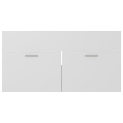 Vaskeskab 90x38,5x46 cm spånplade hvid