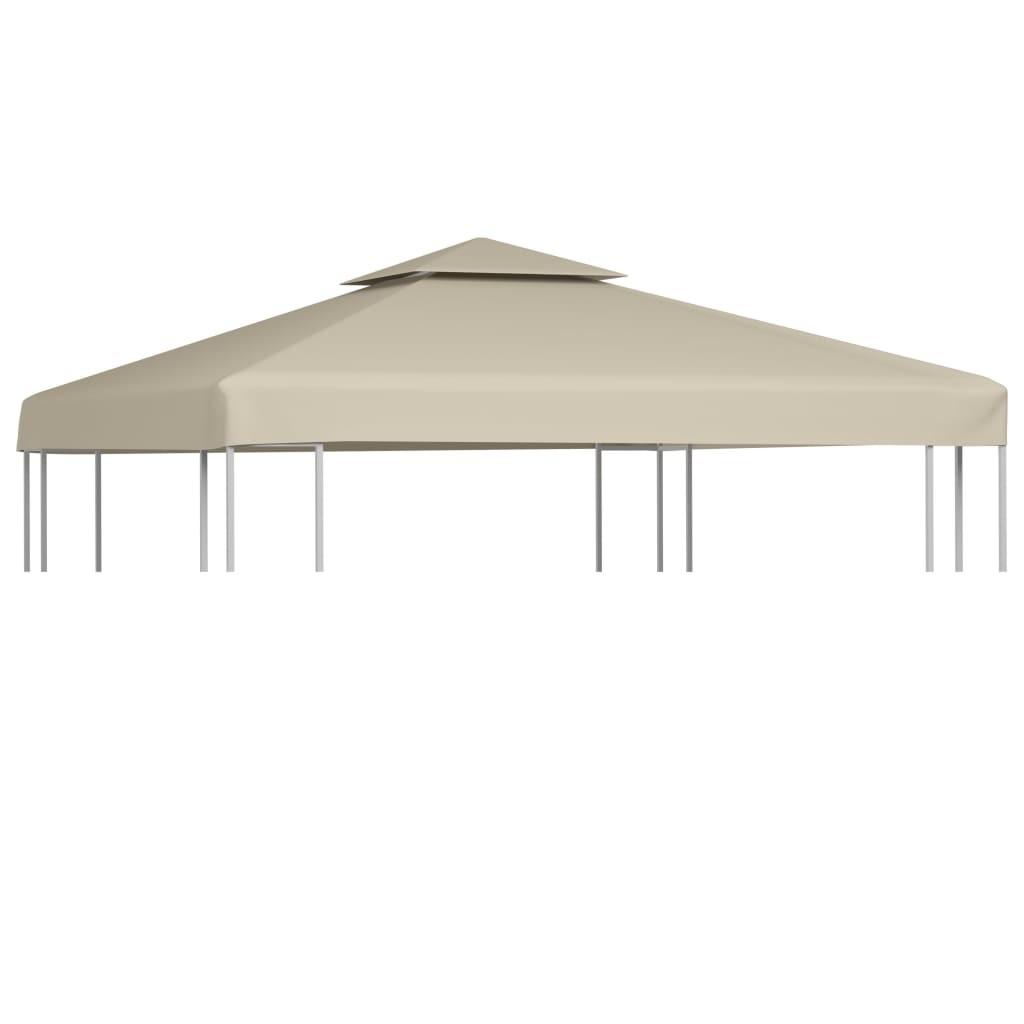Baldakin til havepavillon 3x3 m 310 g/m² beige (OUTLET A)