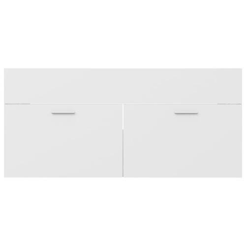 Vaskeskab 100x38,5x46 cm spånplade hvid