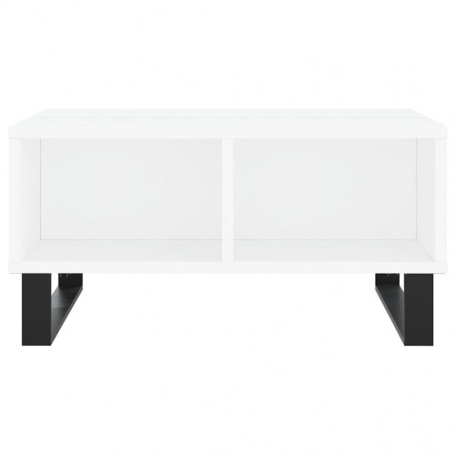 Sofabord 60x60x30 cm konstrueret træ hvid