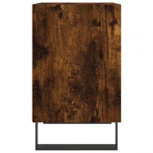 Sengeborde 2 stk. 40x30x50 cm konstrueret træ røget egetræ