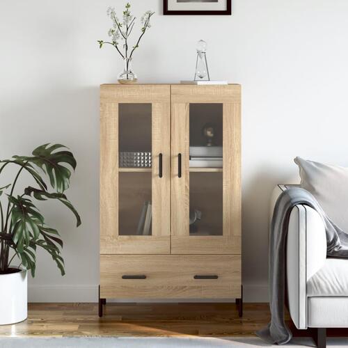 Skab 69,5x31x115 cm konstrueret træ sonoma-eg