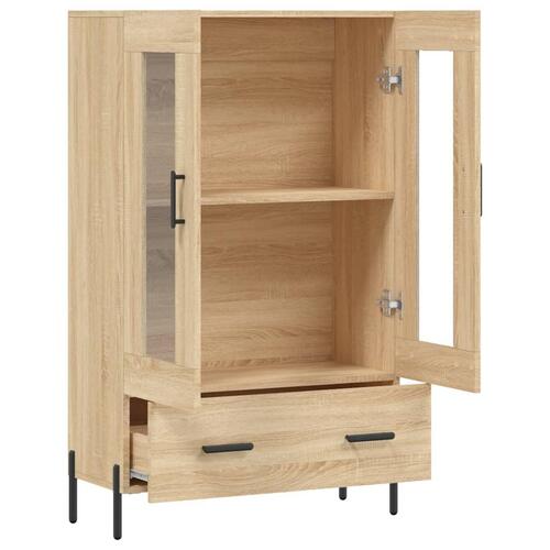 Skab 69,5x31x115 cm konstrueret træ sonoma-eg