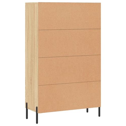 Skab 69,5x31x115 cm konstrueret træ sonoma-eg