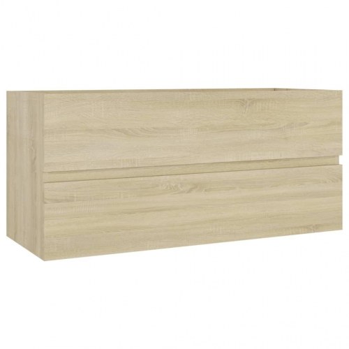Skab til håndvask 100x38,5x45 cm konstrueret træ sonoma-eg