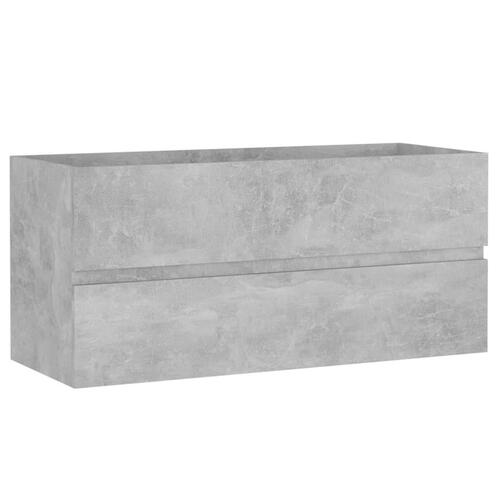 Vaskeskab 100x38,5x45 cm spånplade betongrå