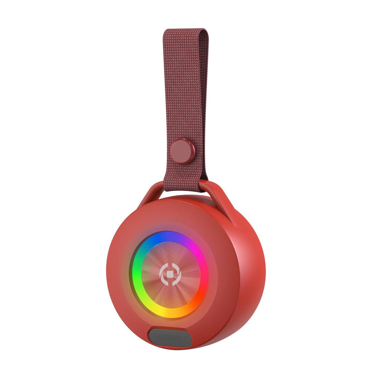 Transportable Bluetooth-højttalere Celly LIGHTBEATRD Rød
