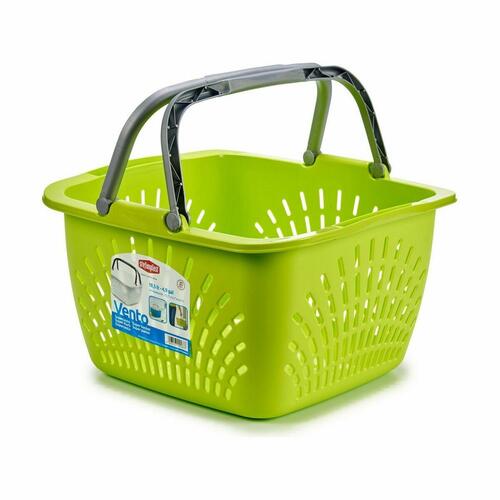 Multibrug kurv Stefanplast Brun Plastik 18 L 39 x 21,5 x 39 cm Med håndtag (30 enheder)