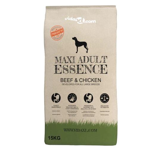 Luksustørfoder til hunde Maxi Adult Essence Beef & Chicken 15 kg