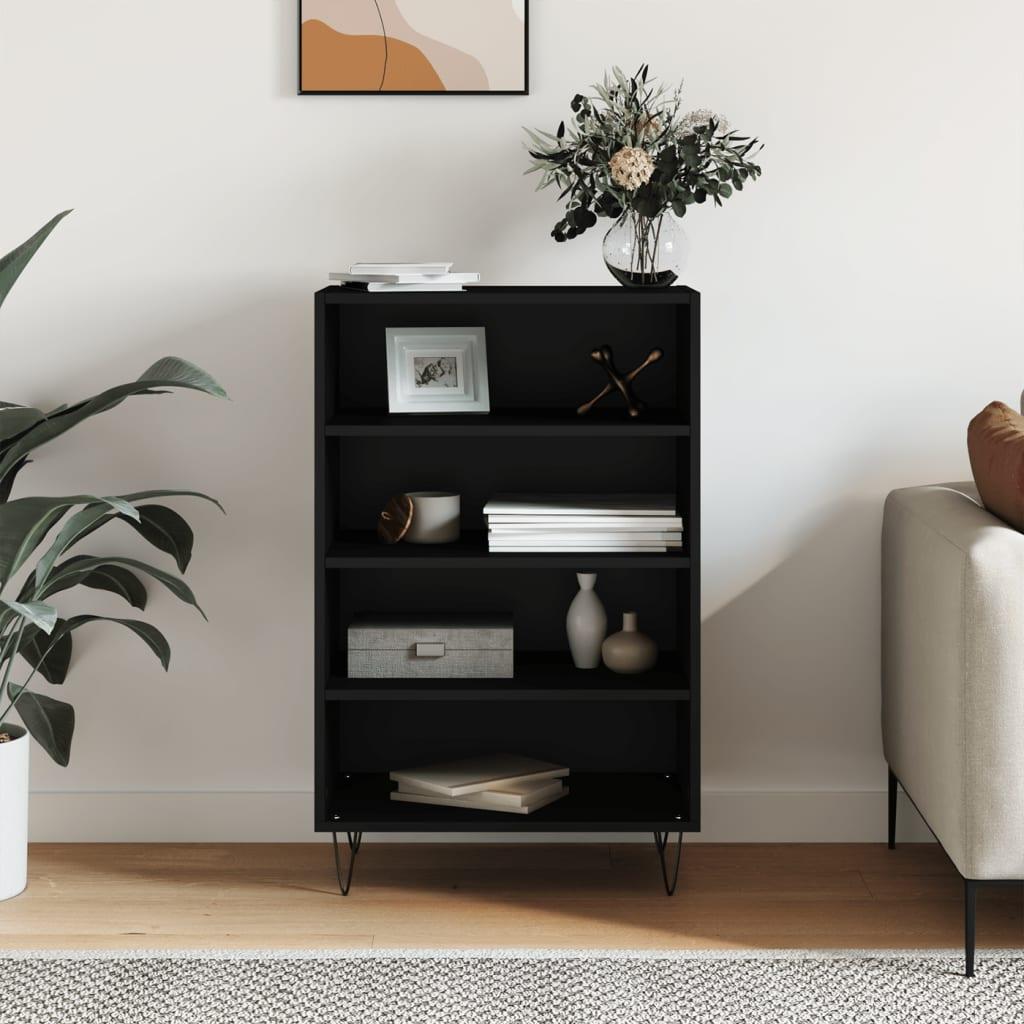 Skab/skænk 57 × 35 × 90 cm i konstrueret træ - sort