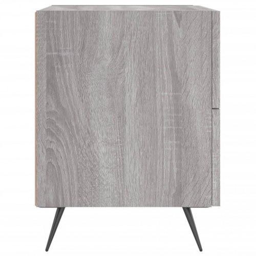Sengeborde 2 stk. i grå sonoma-eg - 40 x 35 x 47,5 cm