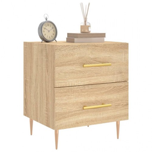 Sengeborde 2 stk. 40 x 35 x 47,5 cm - sonoma-eg