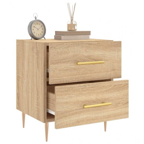 Sengeborde 2 stk. 40 x 35 x 47,5 cm - sonoma-eg