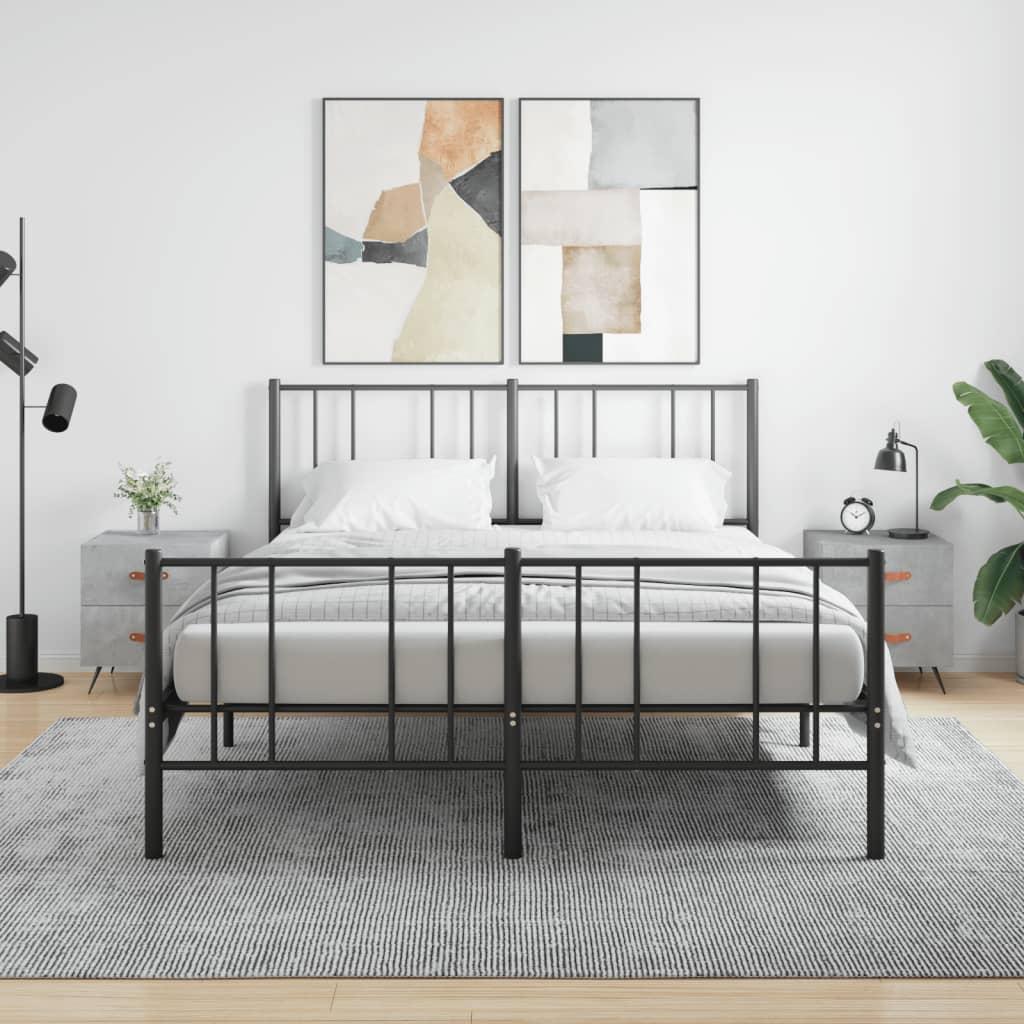 Sengeborde 2 stk. 40x35x47,5 cm konstrueret træ betongrå
