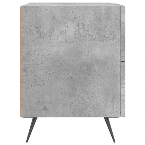 Sengeborde 2 stk. 40x35x47,5 cm konstrueret træ betongrå