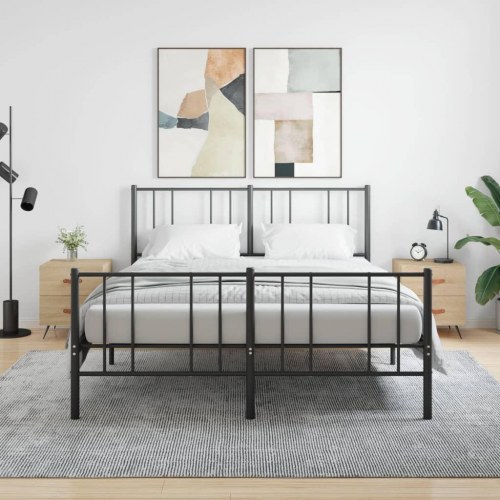 Sengeborde 2 stk. - 40×35×47,5 cm i sonoma-eg, konstrueret træ